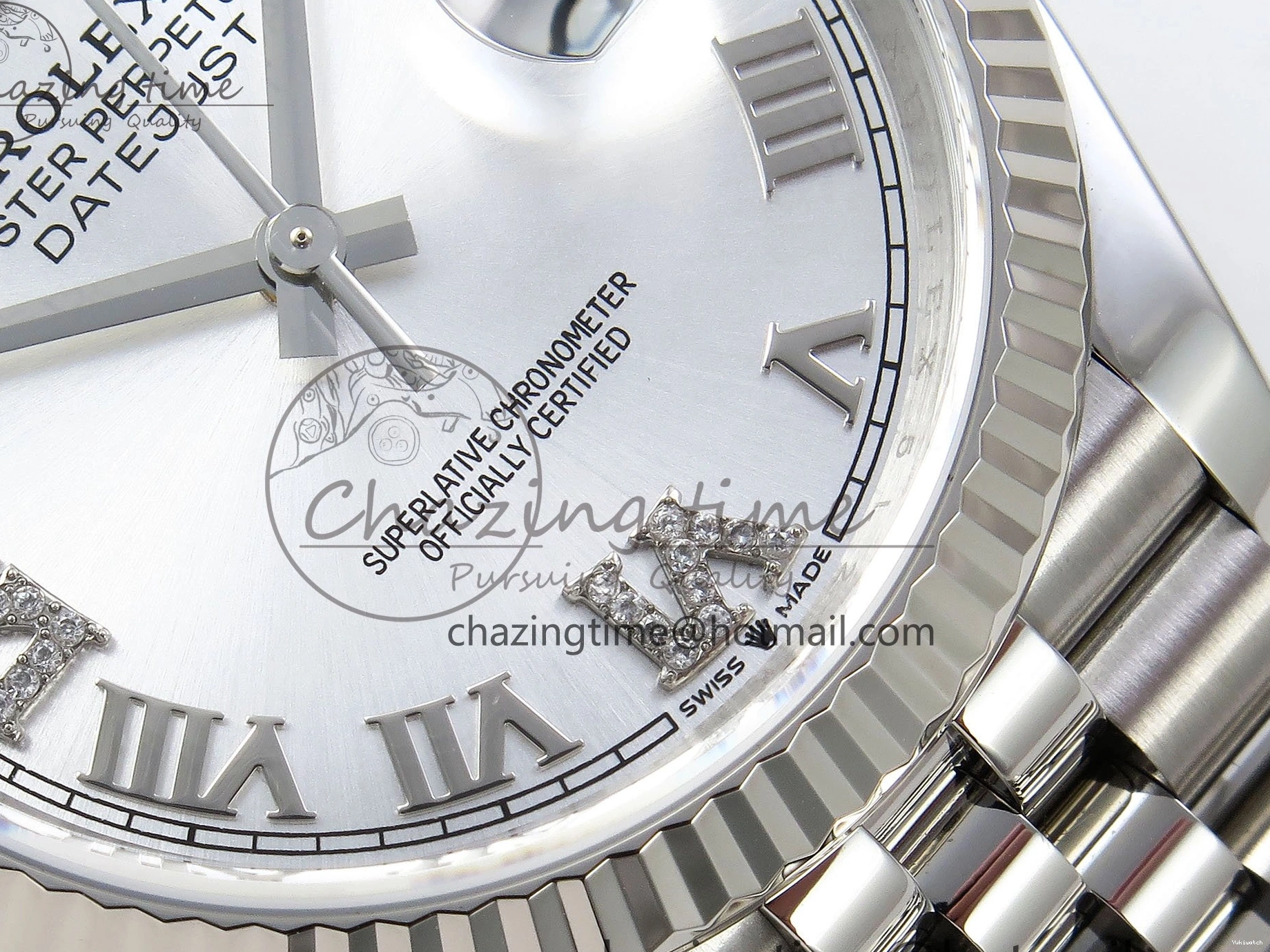 VR3235 36 APF 126234 Silver Steel Dial Bracelet on Jubilee Best DateJust Edition 904L Diamond 1:1 Roman 0520